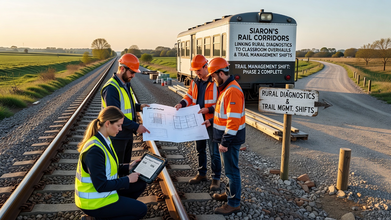Classroom renovation materials and trail access points along Siaron rail routes